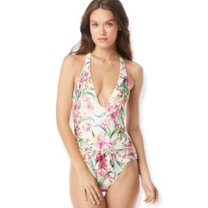 CARMEN MARC VALVO Swimwear Floral Halter SWIMSUIT 14